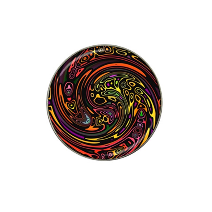 Abstract Tribal Swirl Hat Clip Ball Marker