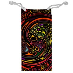 Abstract Tribal Swirl Jewelry Bag by SpinnyChairDesigns