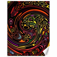 Abstract Tribal Swirl Canvas 12  X 16  by SpinnyChairDesigns