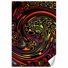 Abstract Tribal Swirl Canvas 20  X 30  by SpinnyChairDesigns