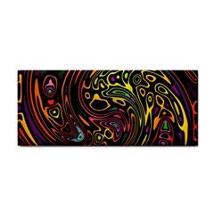 Abstract Tribal Swirl Hand Towel by SpinnyChairDesigns