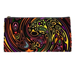 Abstract Tribal Swirl Pencil Case by SpinnyChairDesigns