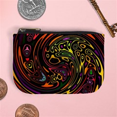 Abstract Tribal Swirl Mini Coin Purse by SpinnyChairDesigns