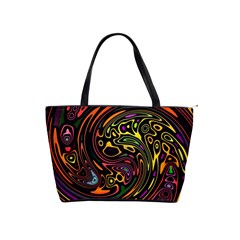 Abstract Tribal Swirl Classic Shoulder Handbag by SpinnyChairDesigns