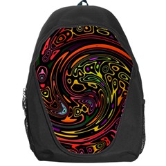 Abstract Tribal Swirl Backpack Bag