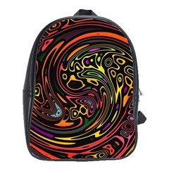 Abstract Tribal Swirl School Bag (xl) by SpinnyChairDesigns