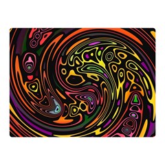 Abstract Tribal Swirl Double Sided Flano Blanket (mini)  by SpinnyChairDesigns