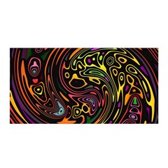 Abstract Tribal Swirl Satin Wrap by SpinnyChairDesigns