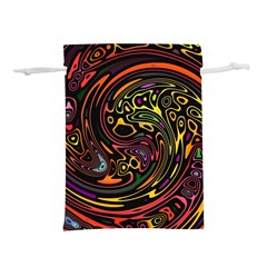 Abstract Tribal Swirl Lightweight Drawstring Pouch (l) by SpinnyChairDesigns