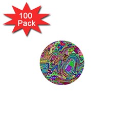 Ugliest Pattern In The World 1  Mini Buttons (100 Pack)  by SpinnyChairDesigns