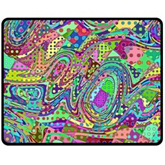 Ugliest Pattern In The World Fleece Blanket (medium)  by SpinnyChairDesigns