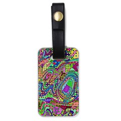 Ugliest Pattern In The World Luggage Tag (one Side) by SpinnyChairDesigns