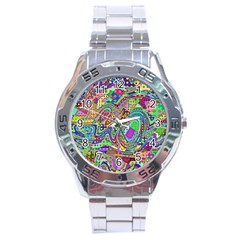 Ugliest Pattern In The World Stainless Steel Analogue Watch by SpinnyChairDesigns