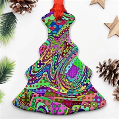 Ugliest Pattern In The World Ornament (christmas Tree)  by SpinnyChairDesigns