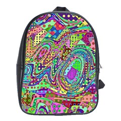 Ugliest Pattern In The World School Bag (xl) by SpinnyChairDesigns