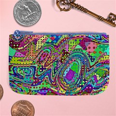 Ugliest Pattern In The World Large Coin Purse by SpinnyChairDesigns