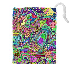 Ugliest Pattern In The World Drawstring Pouch (5xl) by SpinnyChairDesigns