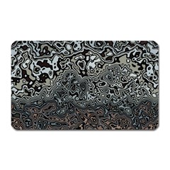 Urban Camouflage Black Grey Brown Magnet (rectangular) by SpinnyChairDesigns