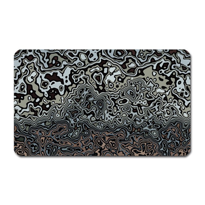 Urban Camouflage Black Grey Brown Magnet (Rectangular)