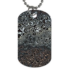 Urban Camouflage Black Grey Brown Dog Tag (one Side) by SpinnyChairDesigns