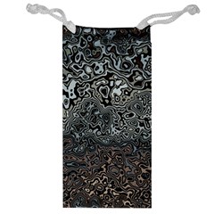 Urban Camouflage Black Grey Brown Jewelry Bag by SpinnyChairDesigns