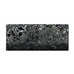 Urban Camouflage Black Grey Brown Hand Towel by SpinnyChairDesigns