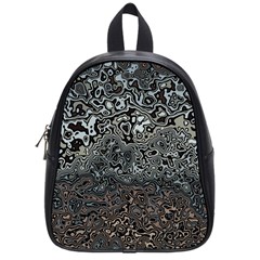 Urban Camouflage Black Grey Brown School Bag (small) by SpinnyChairDesigns