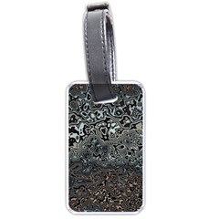 Urban Camouflage Black Grey Brown Luggage Tag (one Side) by SpinnyChairDesigns