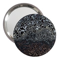 Urban Camouflage Black Grey Brown 3  Handbag Mirrors by SpinnyChairDesigns