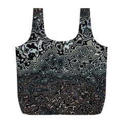 Urban Camouflage Black Grey Brown Full Print Recycle Bag (l) by SpinnyChairDesigns