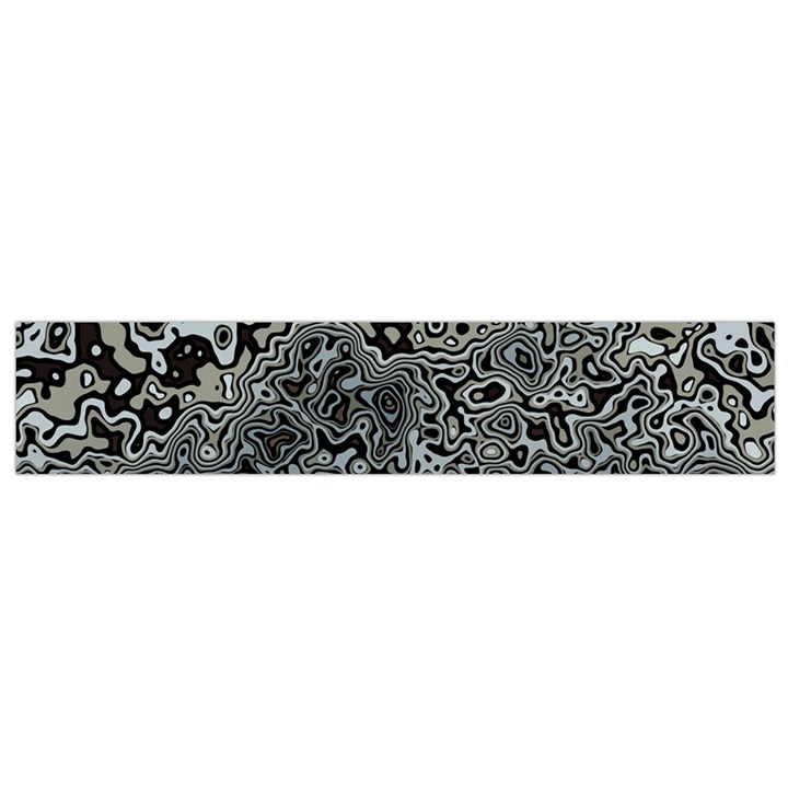 Urban Camouflage Black Grey Brown Small Flano Scarf