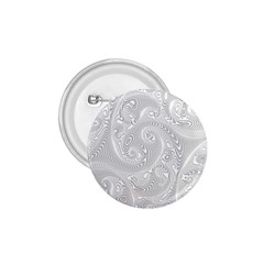 White Abstract Paisley Pattern 1 75  Buttons by SpinnyChairDesigns