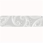 White Abstract Paisley Pattern Large Bar Mats 32 x8.5  Bar Mat