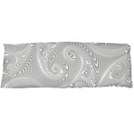 White Abstract Paisley Pattern Body Pillow Case Dakimakura (Two Sides) Front