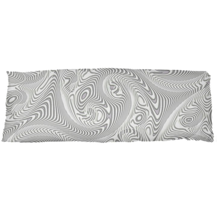 White Abstract Paisley Pattern Body Pillow Case Dakimakura (Two Sides)