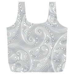 White Abstract Paisley Pattern Full Print Recycle Bag (xxxl) by SpinnyChairDesigns