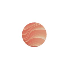 Coral Peach Swoosh 1  Mini Magnets by SpinnyChairDesigns