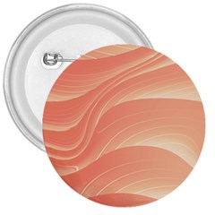 Coral Peach Swoosh 3  Buttons by SpinnyChairDesigns