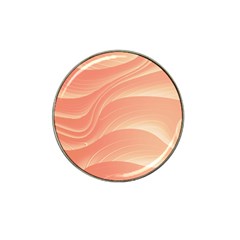 Coral Peach Swoosh Hat Clip Ball Marker (10 Pack) by SpinnyChairDesigns