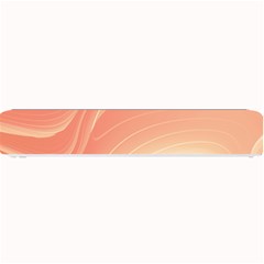 Coral Peach Swoosh Small Bar Mats by SpinnyChairDesigns