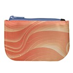 Coral Peach Swoosh Large Coin Purse Front