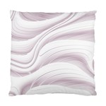 Pale Pink and White Swoosh Standard Cushion Case (Two Sides) Front