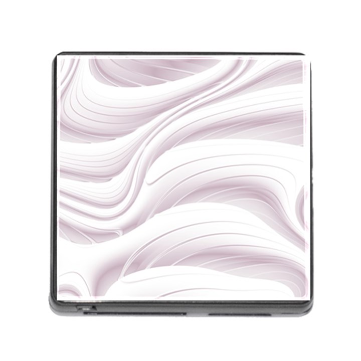 Pale Pink and White Swoosh Memory Card Reader (Square 5 Slot)