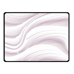 Pale Pink And White Swoosh Fleece Blanket (small) by SpinnyChairDesigns