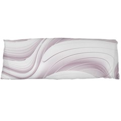 Pale Pink And White Swoosh Body Pillow Case (dakimakura) by SpinnyChairDesigns