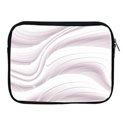 Pale Pink And White Swoosh Apple Ipad 2/3/4 Zipper Cases by SpinnyChairDesigns