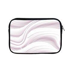 Pale Pink And White Swoosh Apple Ipad Mini Zipper Cases by SpinnyChairDesigns