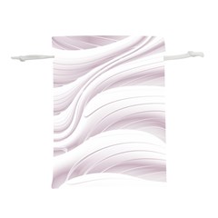 Pale Pink And White Swoosh Lightweight Drawstring Pouch (m) by SpinnyChairDesigns