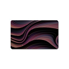 Dark Purple and Black Swoosh Magnet (Name Card)