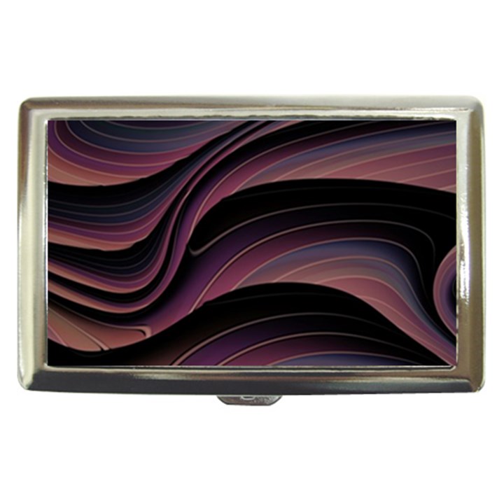 Dark Purple and Black Swoosh Cigarette Money Case